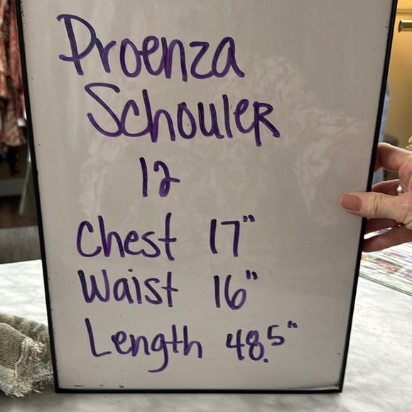 Proenza Schouler | White Label Black Blue Snak Print Button Front Midi Dress 12 - Picture 9 of 12